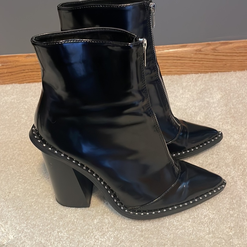 Steve Madden Dominate Chunky Heel Studded Boots - Picture 3 of 10